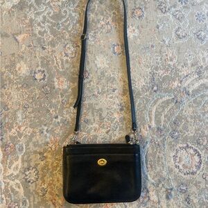 Coach Black Leather Crossbody Bag